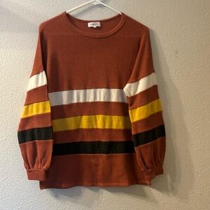 Hailey & Co striped sweater size small